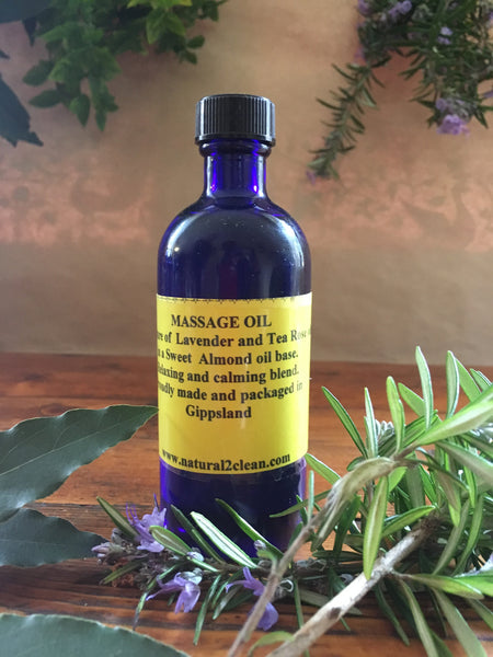 Massage Oil Lavender and Tea Rose