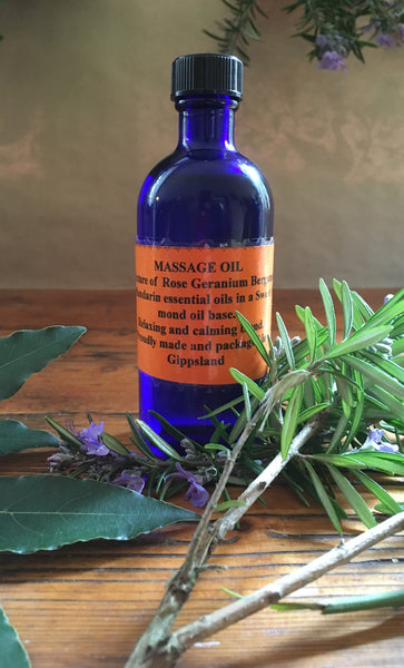Massage Oil Rose Geranium & Bergamot